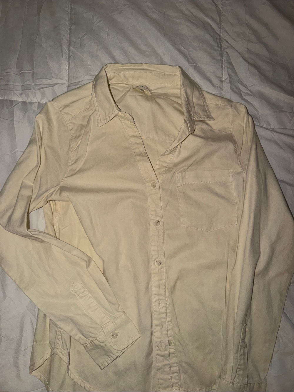 Men's Classic Button-Down Shirt - Cream